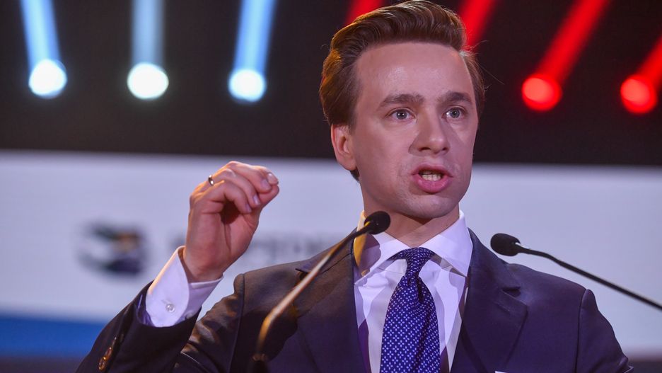 Krzysztof Bosak
Warszawa, 18.02.2023. Szef ko�a poselskiego ugrupowania Krzysztof Bosak podczas konwencji politycznej Konfederacji w Butelkowni w Centrum Praskim Koneser w Warszawie, 18 bm. (ad) PAP/Piotr Nowak
Piotr Nowak
Butelkownia, Centrum Praskie Koneser, Jedyna alternatywa!, konfederacja, konfederacji, konwencja, Oddamy wam Polsk�!, partii politycznej, polityczna, polityk, polityka, Polska na serio, Polska na serio!