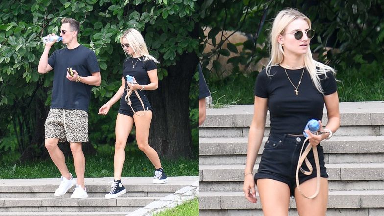 Arkadiusz Milik i Agata Sieramska