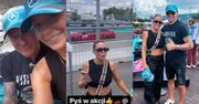 Małgorzata Rozenek i Radosław Majdan kibicują Hamiltonowi podczas wyścigu Formuły 1 w Miami: "MEGAJAZDA" (ZDJĘCIA)