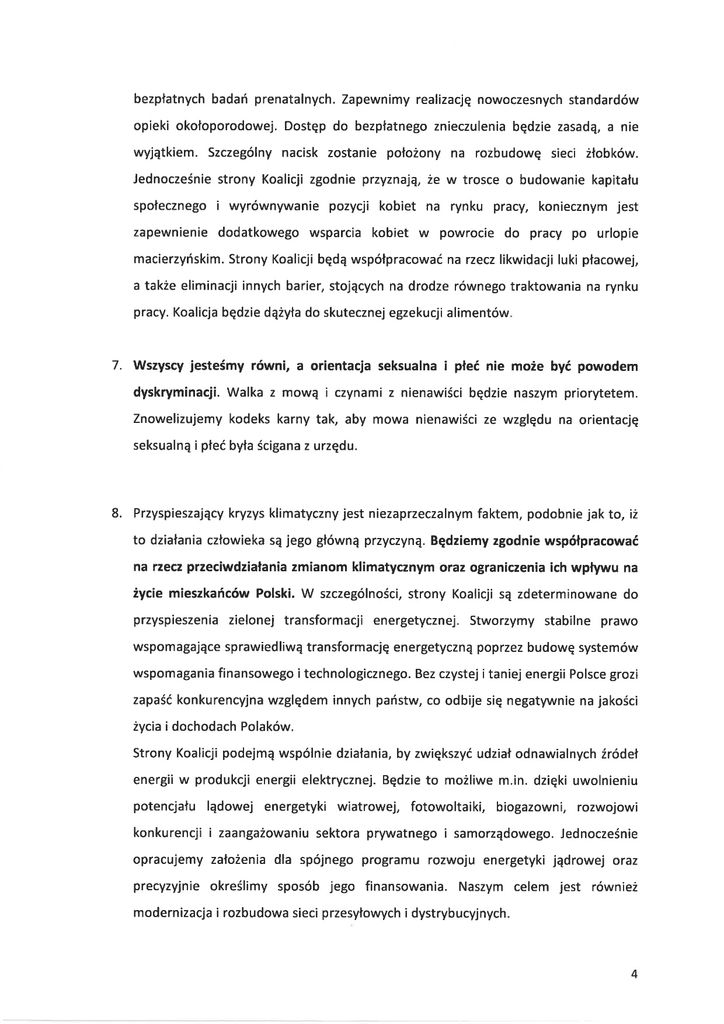 Tekst umowy koalicyjnej