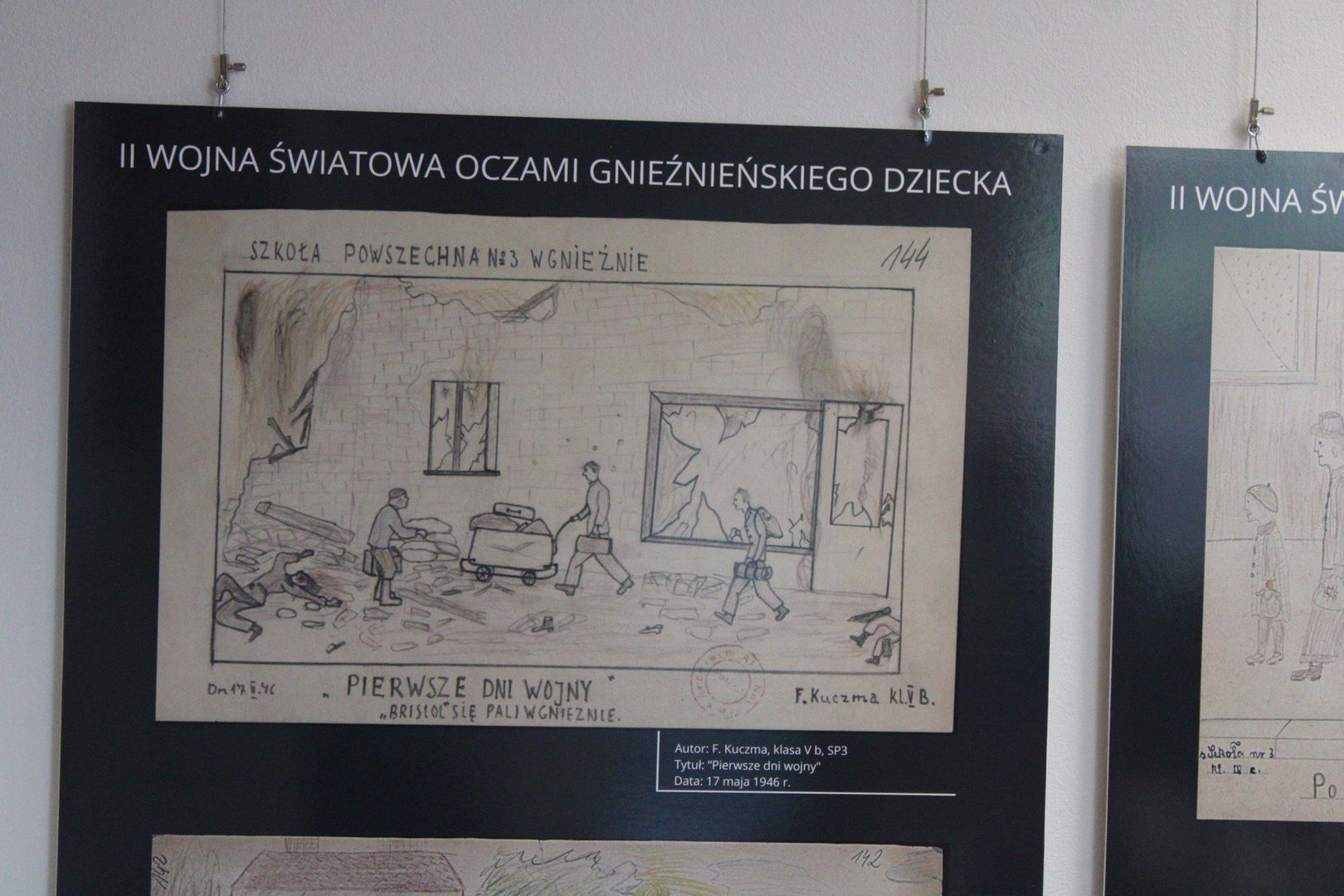 II wojna światowa oczami gnieźnieńskiego dziecka. Wernisaż wystawy rysunków w MOK-u