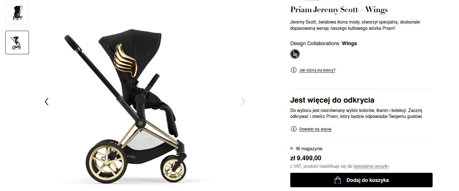 Wersow chwali się wózkiem za prawie 10 tysięcy złotych
