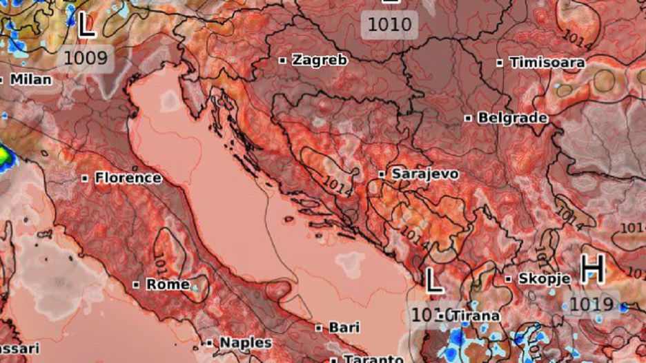 Na jednej z chorwackich wysp zanotowano 40 stopni ciepła