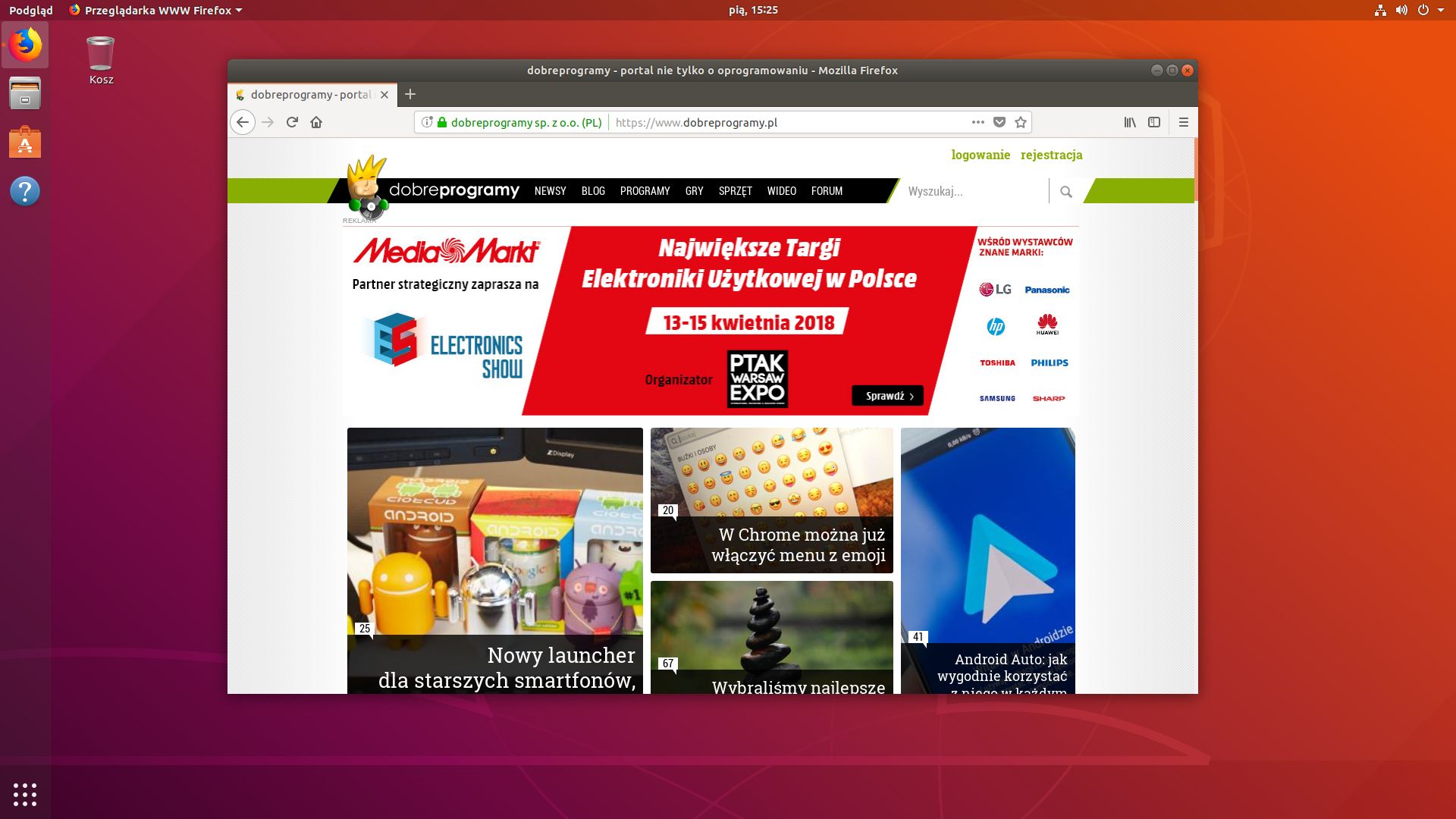 System operacyjny z preinstalowaną przeglądarką – po co komu inne aplikacje? :)