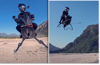 Polak pokazał niezwykły pojazd. O podniebnym ścigaczu piszą na całym świecie