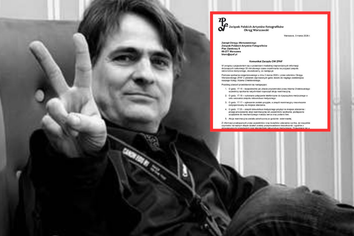 Nie żyje Adam Chełstowski. Związek Fotografików wydał oświadczenie