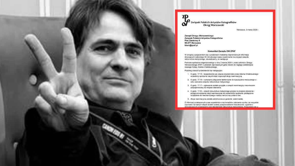 ZPAF zabrał głos ws. śmierci Adama Chełstowskiego.