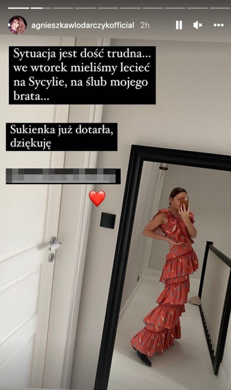 Agnieszka Włodarczyk poleciała na ślub brata do Włoch. Obawiała się, że powstrzyma ją niedawny wypadek 