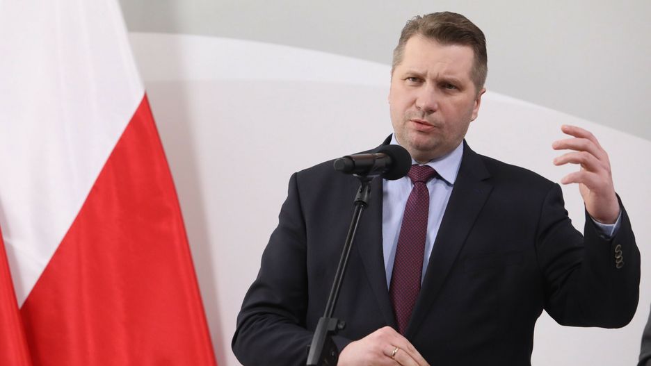 Minister edukacji o walce z dezinformacj?16.03.2022 Warszawa, konferencja prasowa ministra edukacji dot. walki z dezinformacja, fot Tomasz Jastrzebowski/REPORTER
N/z: Przemyslaw CzarnekTomasz Jastrzebowski/REPORTER