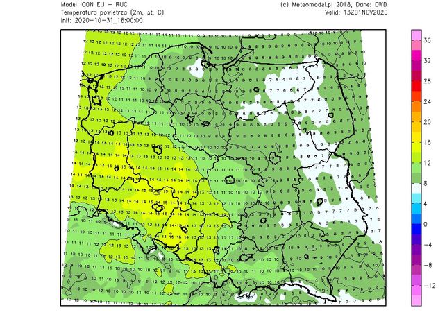 . Pogoda. Potężny cyklon atlantycki widoczny na mapach barycznych