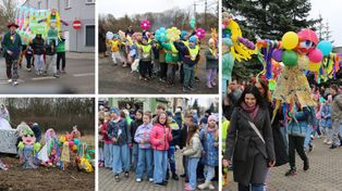 Aleksandrów Kujawski: Powitanie wiosny 2026 i happening z okazji Dnia Zespołu Downa. Był korowód i spalanie marzanny