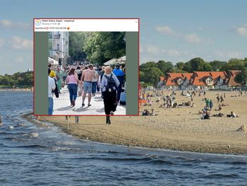 "Stop golasom". Zdjęcie znad Bałtyku niesie się po sieci