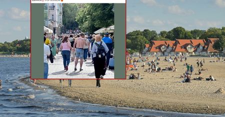 "Stop golasom". Zdjęcie znad Bałtyku niesie się po sieci