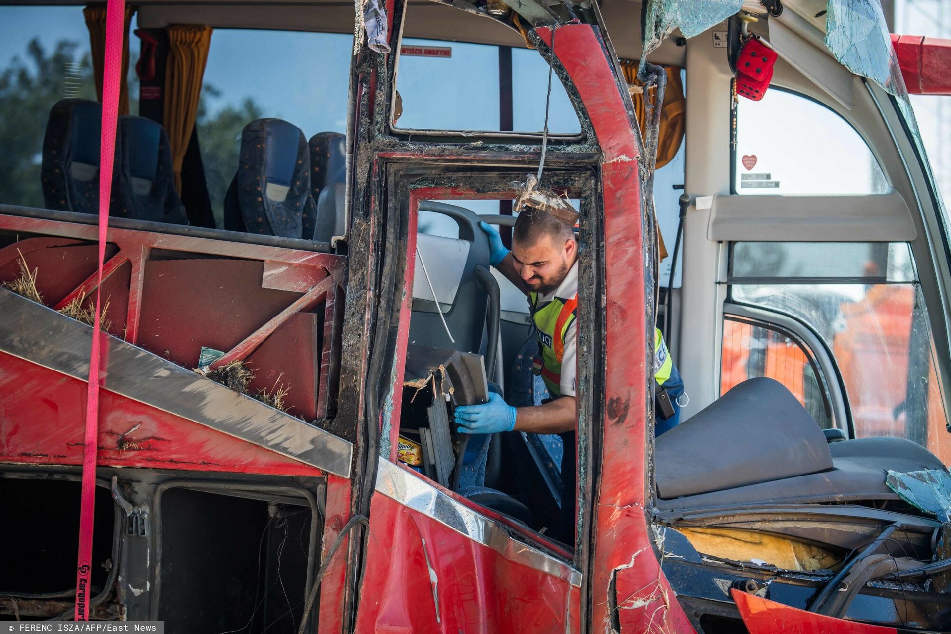 Wypadek polskiego autokaru na Węgrzech. Głos zabrał kierowca