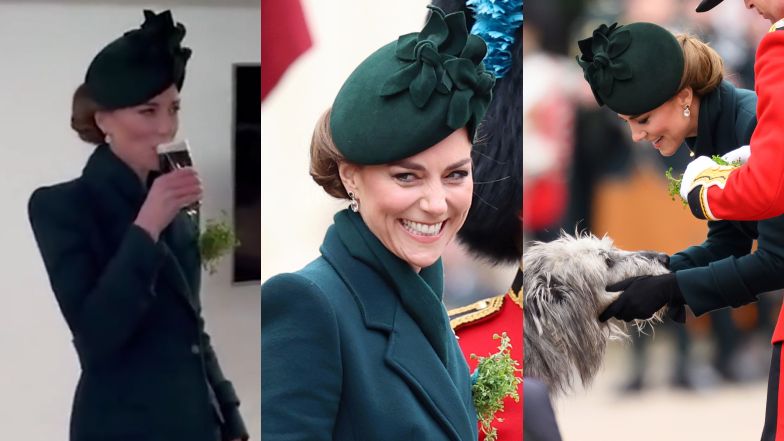 Kate Middleton promienieje na obchodach Dnia Świętego Patryka. Napiła się nawet ciemnego piwa