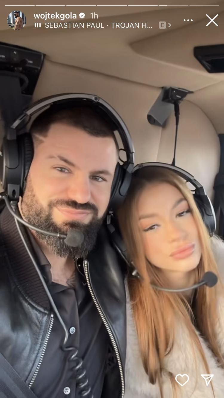 Wojtek Gola zabrał dziewczynę na wycieczkę helikopterem 