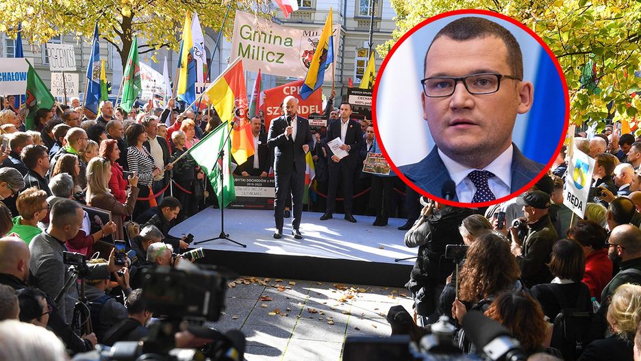 Samorządowcy protestowali w Warszawie