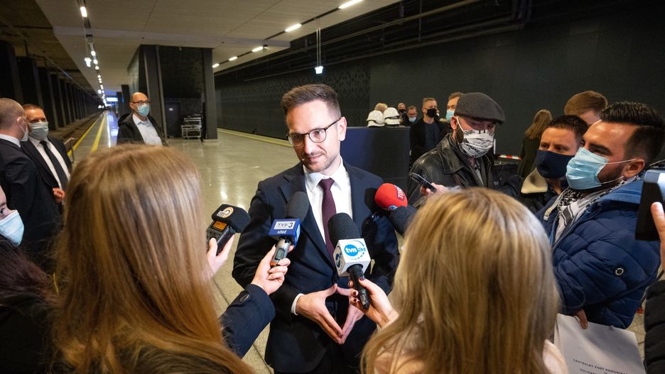 Waldemar Buda w trakcie konferencji prasowej