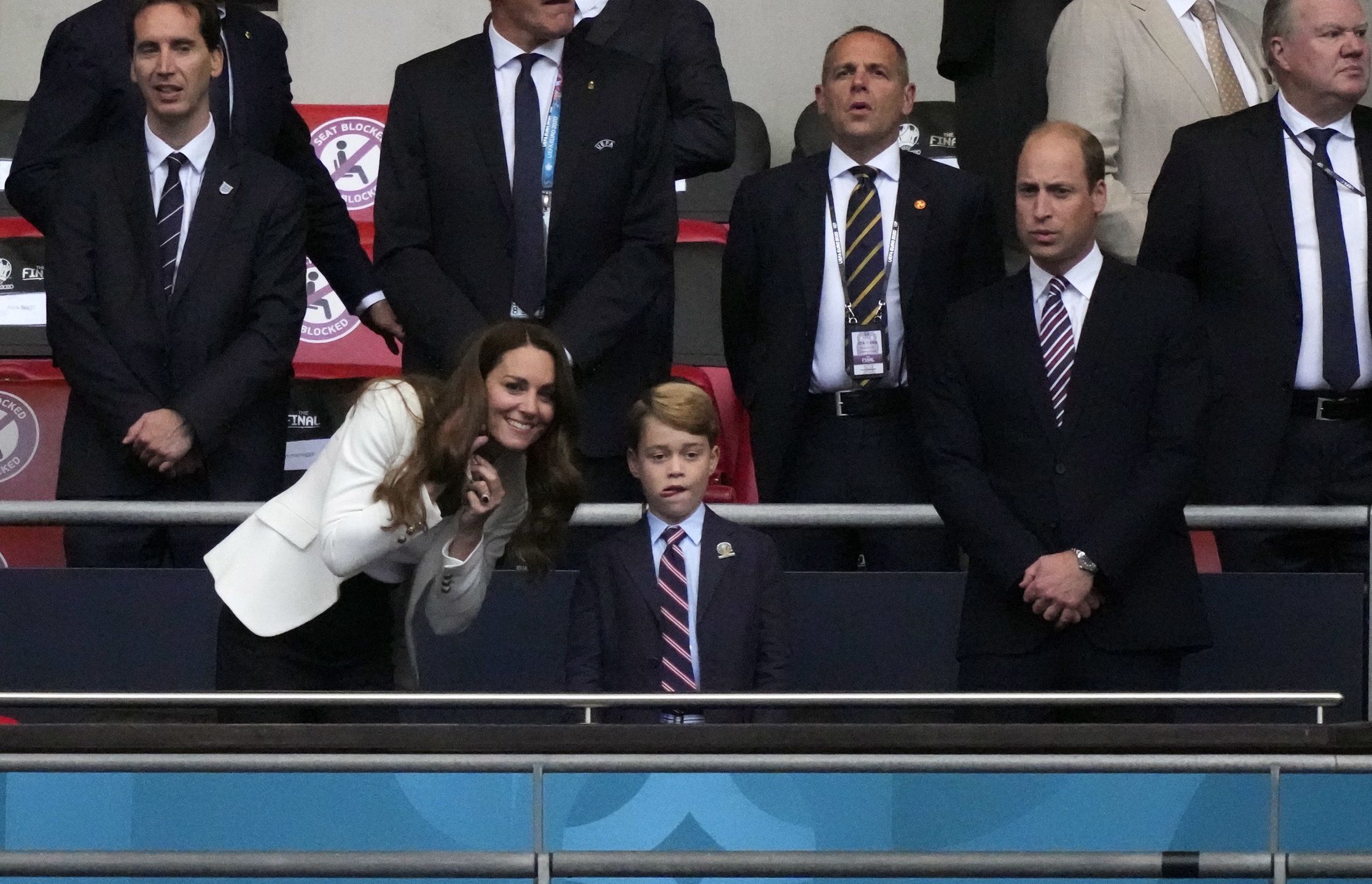 Kate, William i mały George na finale Euro 2020