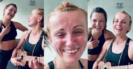 Spocone Anna Lewandowska i Katarzyna Zielińska celebrują zakończony trening RASISTOWSKĄ piosenką: "Chcę być żoną Chińczyka"