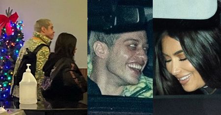 Zakochani Kim Kardashian i Pete Davidson randkują w kinie (ZDJĘCIA)