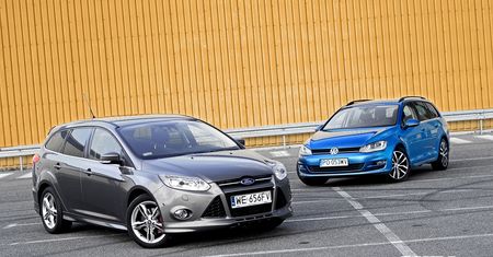 Volkswagen Golf Variant VII 2,0 TDI Highline vs. Ford Focus Kombi 1,6 EcoBoost Titanium - test