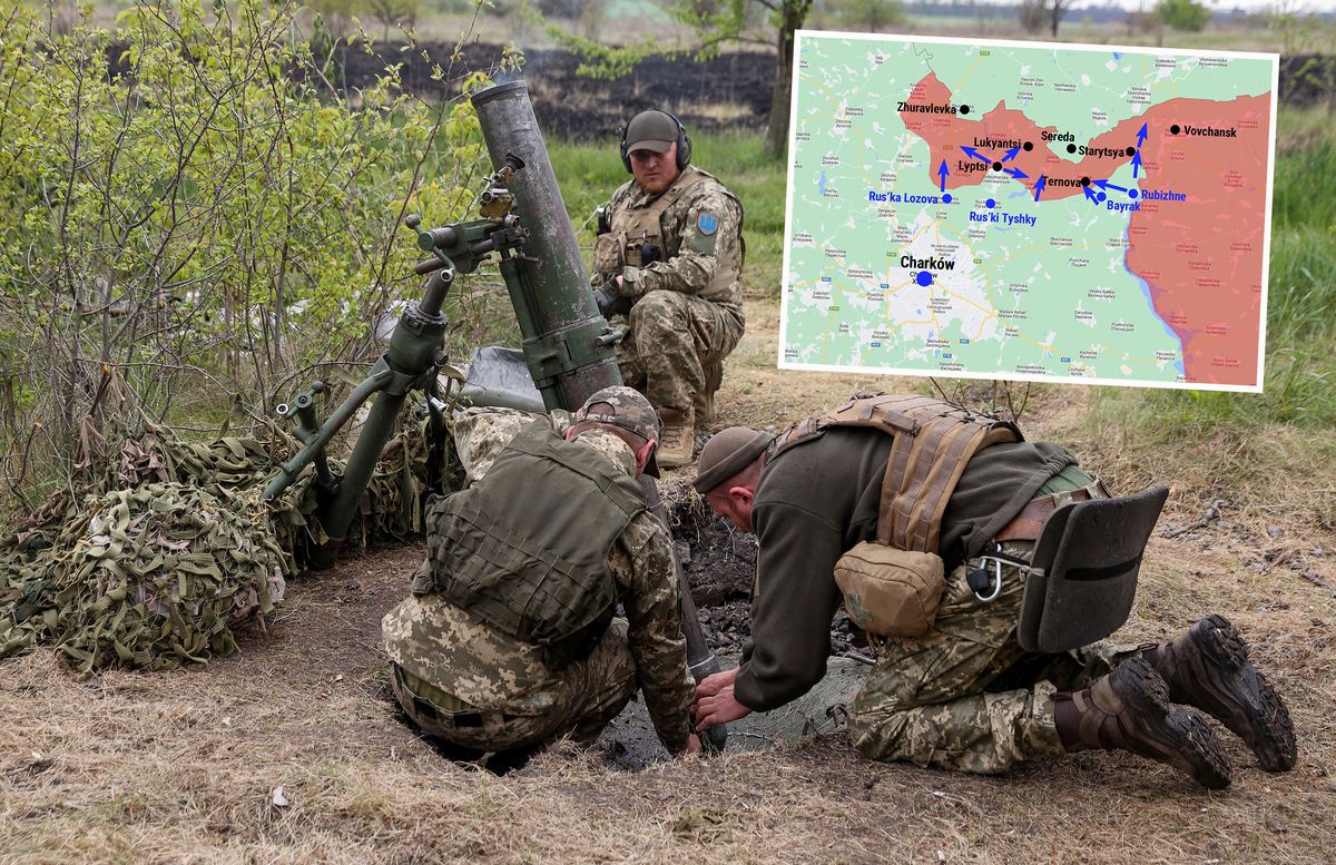 Ukraińska kontrofensywa na północ od miasta Charków nadal skutecznie wypycha siły rosyjskie 