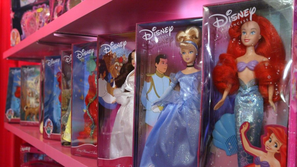 An assortment of Disney cartoon character dolls are displayed during the Walt Disney Company (Asia Pacific) Ltd.'s press conference on introducing Disney's new franchise - Disney's Princess at Hong Kong Ritz Carlton Hotel in Central. 25 August 2003
An assortment of Disney cartoon character dolls are displayed during the Walt Disney Company (Asia Pacific) Ltd.'s press conference on introducing Disney's new franchise - Disney's Princess at Hong Kong Ritz Carlton Hotel in Central. 25 August 2003 (Photo by Ricky Chung/South China Morning Post via Getty Images)
South China Morning Post