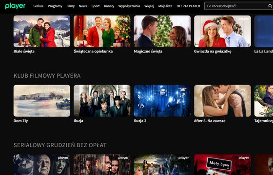 Nowe pakiety w serwisie streamingowym Player