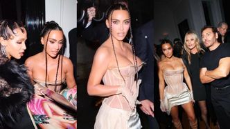 Roznegliżowana Kim Kardashian prezentuje kulisy 45. urodzin. Wpadli też SŁAWNI znajomi (ZDJĘCIA)