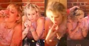 Miley Cyrus i jej ALKOHOLOWA LIBACJA: szoty, rozwiane włosy i podgryzanie palców Yungbluda! (ZDJĘCIA)