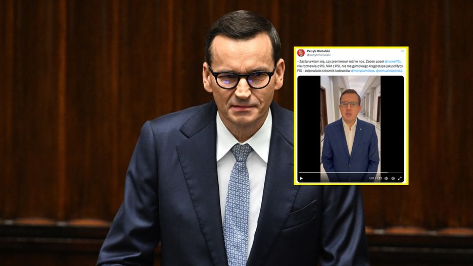 Zadrwił z Morawieckiego. "Zastanawiam się, czy premierowi rośnie nos"