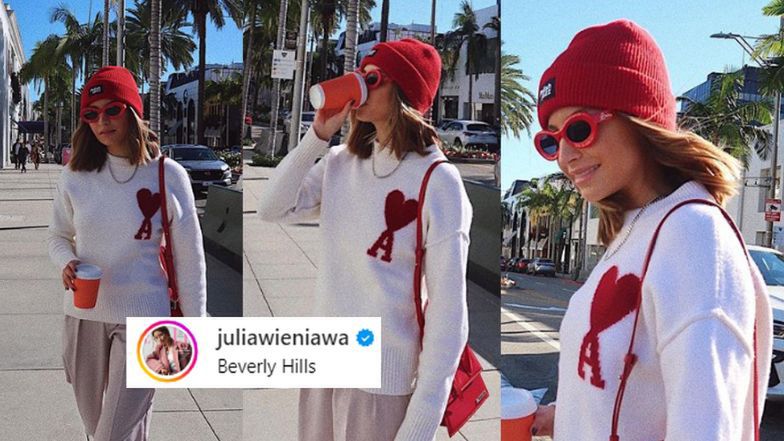 Obwieszona markami Julia Wieniawa lansuje się w Beverly Hills w stylówce za kilka tysięcy złotych. Wygląda "ŚWIATOWO"?
