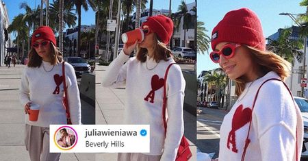 Obwieszona markami Julia Wieniawa lansuje się w Beverly Hills w stylówce za kilka tysięcy złotych. Wygląda "ŚWIATOWO"?