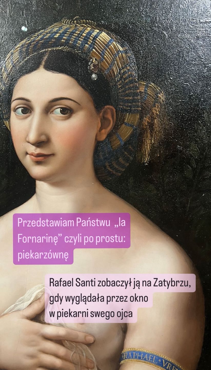 Magdalena Ogórek relacjonuje zwiedzanie Rzymu 