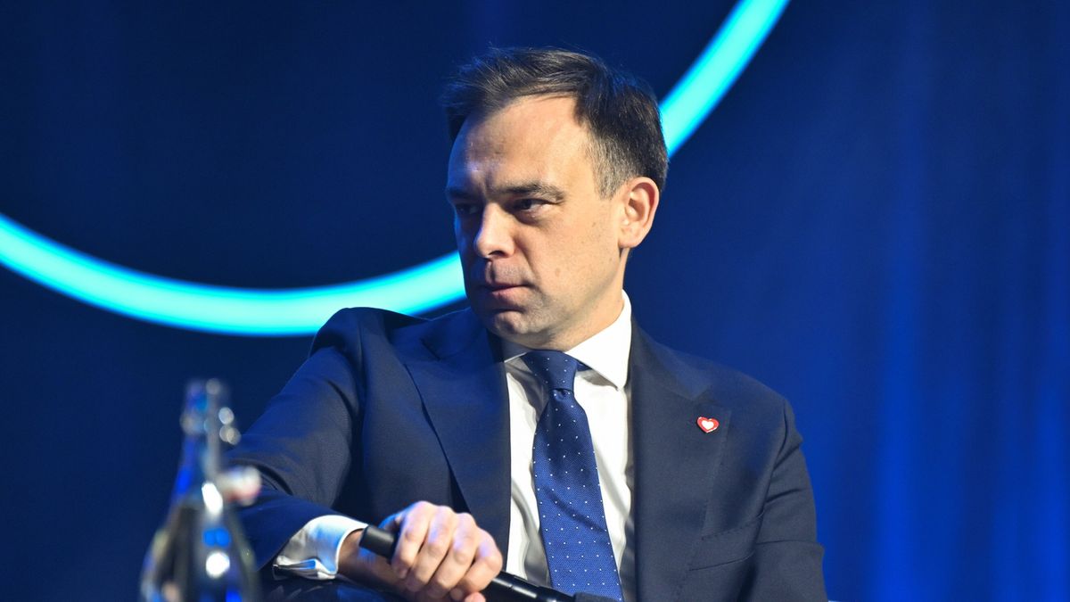 Na zdjęciu minister finansów i gospodarki Andrzej Domański