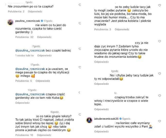 Jakub Rzeźniczak broni żony
