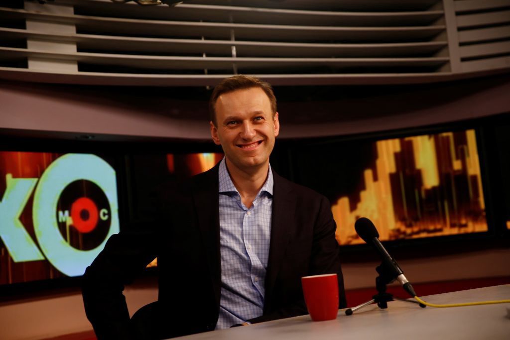 Russian opposition leader Alexei NavalnyMOSCOW, RUSSIA- DECEMBER 27 : Russian opposition leader Alexei Navalny attends a live broadcast at the Echo of Moscow, a Russian radio station, in Moscow, Russia on December 27, 2017. (Photo by Sefa Karacan/Anadolu Agency/Getty Images)Anadolu Agency2017, Moscow, december, Russian opposition leader, Alexei Navalny, live broadcast, Echo of Moscow, Russian radio station