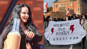 Opętana chęcią zaistnienia Esmeralda Godlewska ATAKUJE Polki manifestujące na ulicach: "Piep**yć wasz protest!"