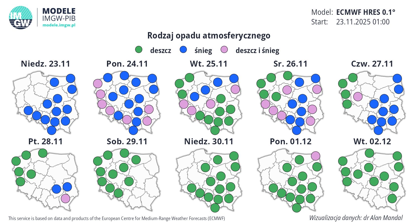 Prognozy IMGW. Kiedy i gdzie spadnie śnieg?