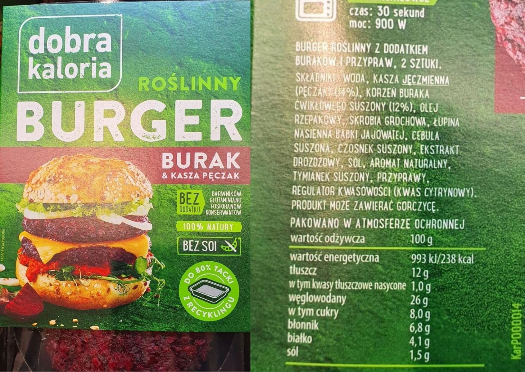 Burger z kaszy pęczak