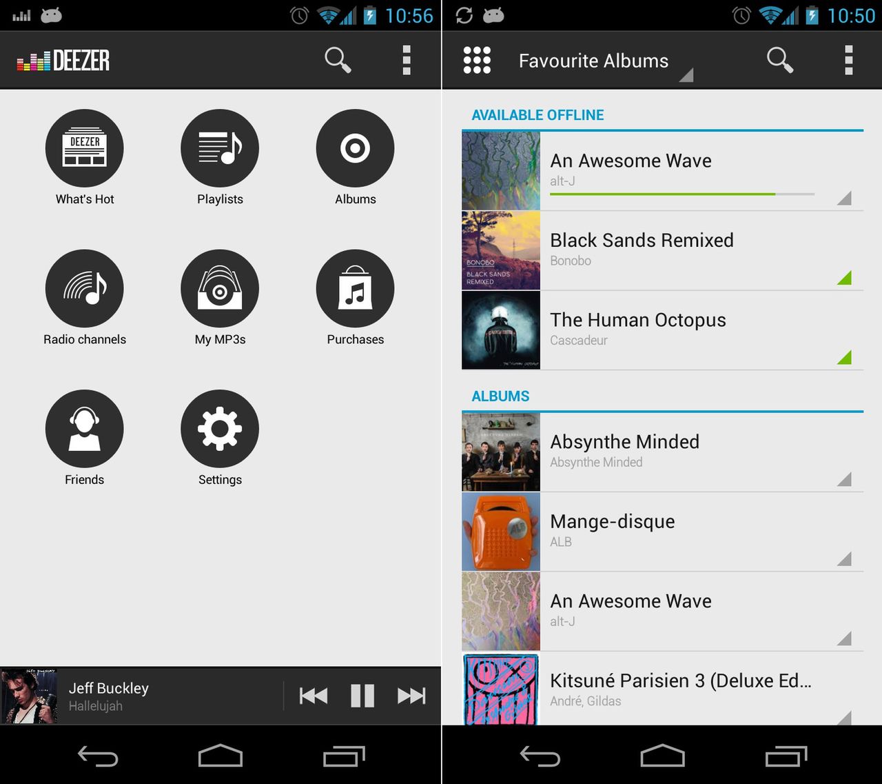 Nowy Deezer - miniplayer i ulubione