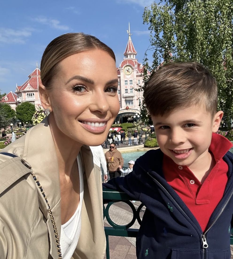 Izabela Janachowska z synem Christopherem Alexandrem