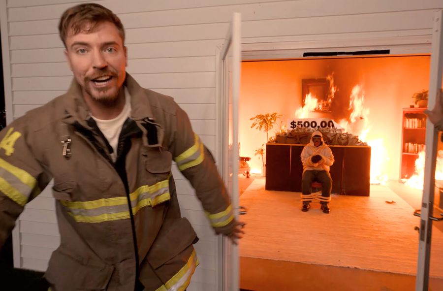 MrBeast podpalił dom z gościem w środku