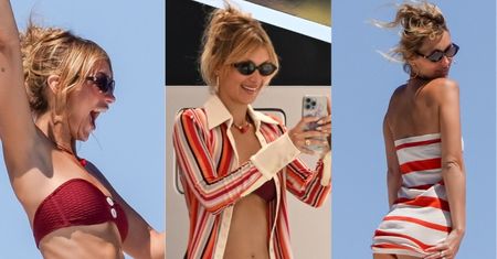 Odziana w bikini Bella Hadid szaleje na jachcie w Saint-Tropez (ZDJĘCIA)