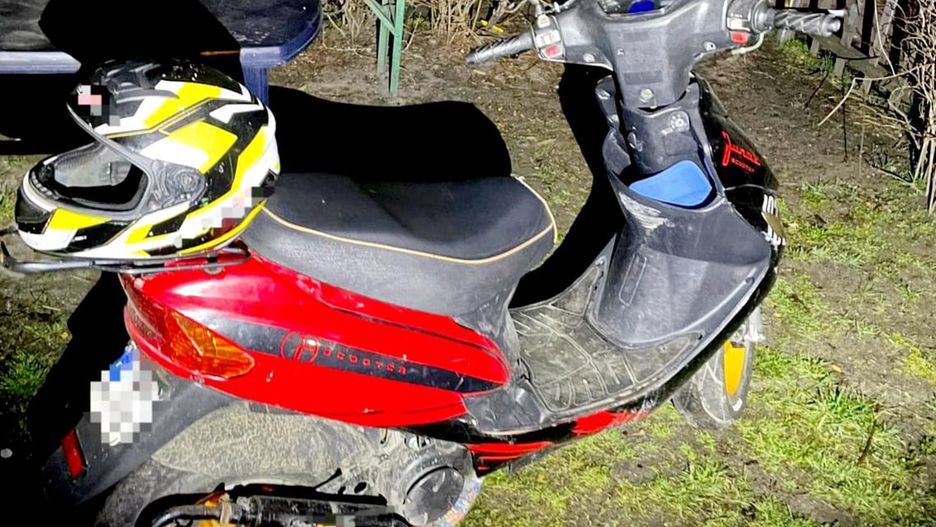 44-latek próbował uciec przed policją na skuterze