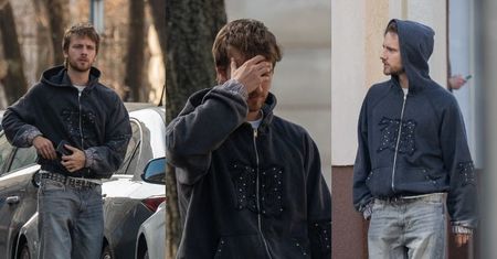 Maciej Musiał na widok paparazzi zarzucił kaptur na głowę. Chciał być tego dnia incognito?