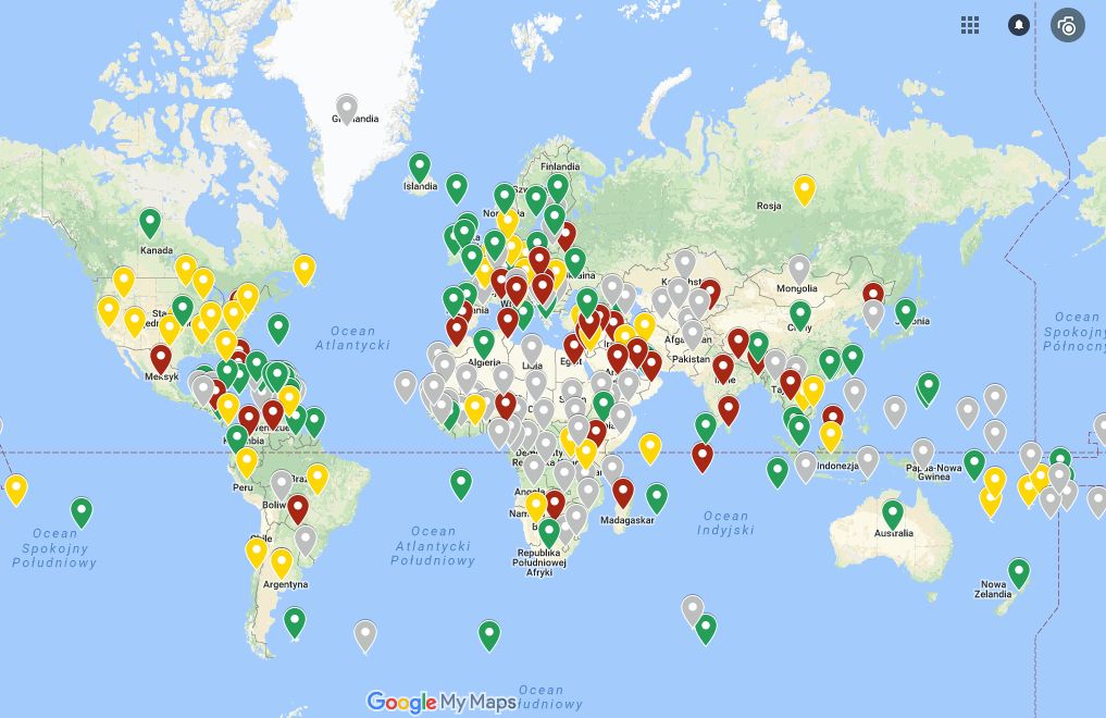 Powstała mapa praw regulujących loty dronami