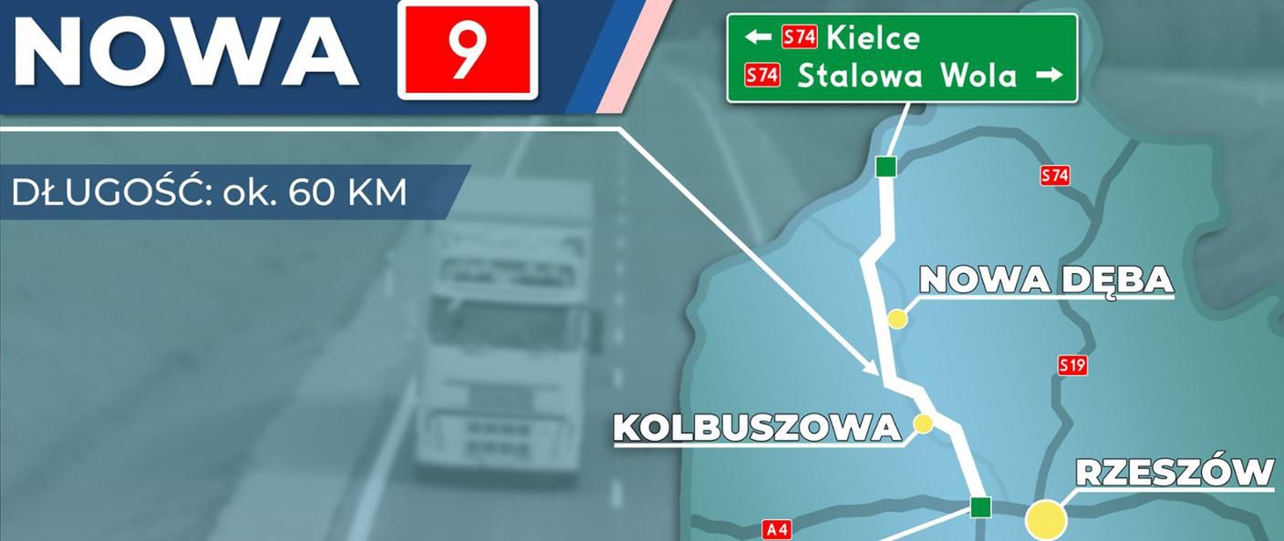 Planowany nowy przebieg DK9