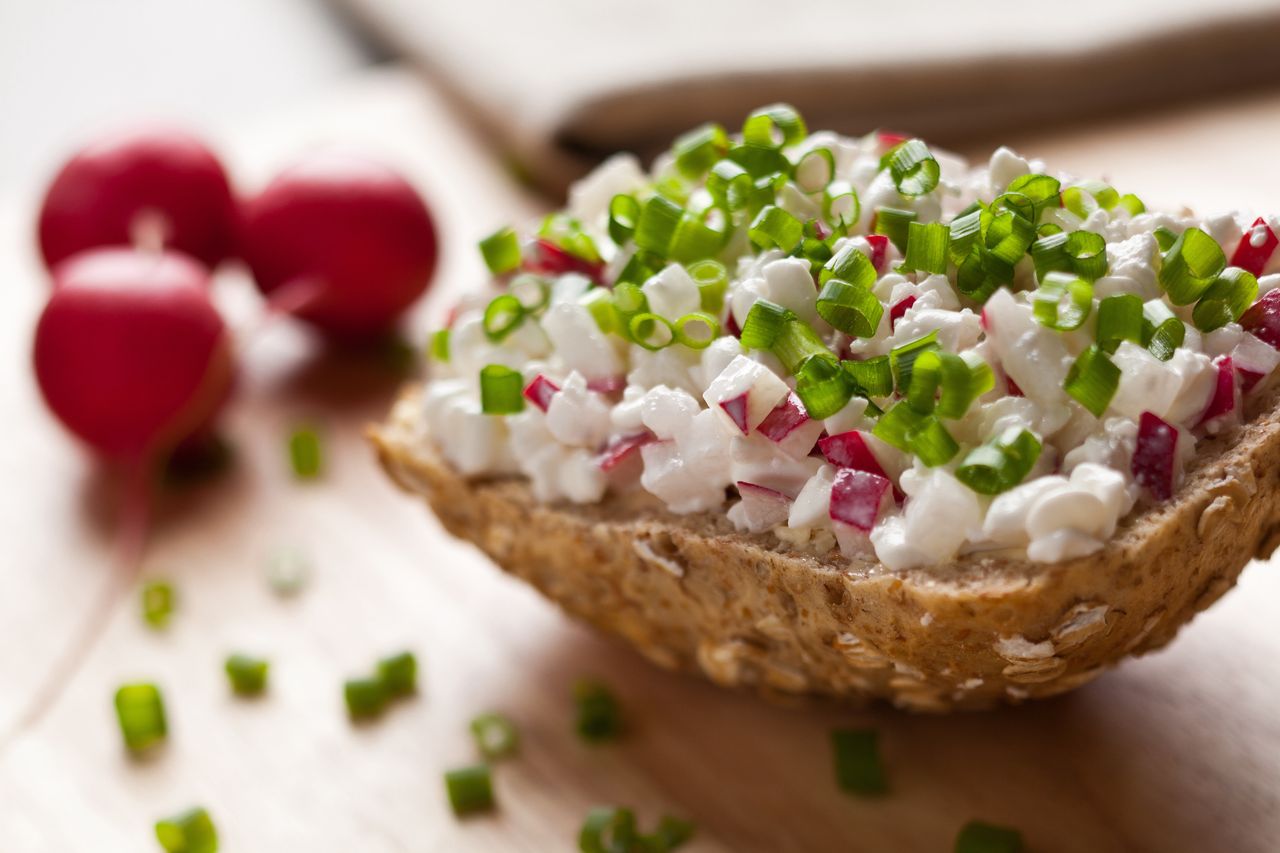 Cottage cheese is a good idea for breakfast, not just on a sandwich.